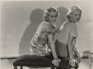 Lifelong friends “Rosebud” Blondell and “Ruth Elizabeth” Davis – early 1930s
