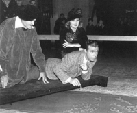 The rituals of stardom: Powell and Blondell signing squares in front of Grauman’s Chinese Theatre (1937)